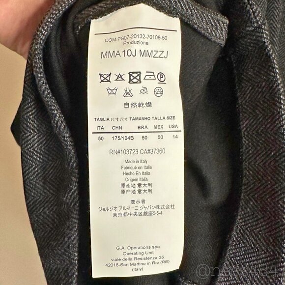 Armani Collezioni Button Detail Knit Designer Dress Size 14 - Picture 6 of 6